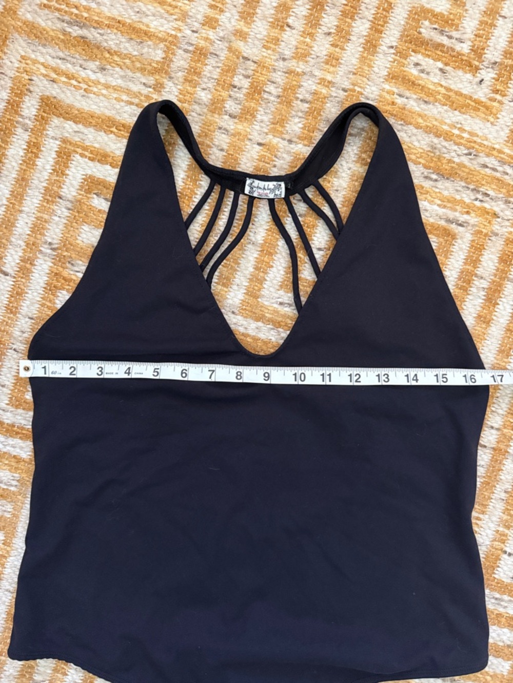 Free People Black Strappy Back Thong Body Suit - Picture 5 of 5
